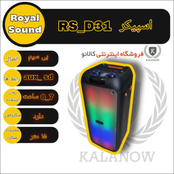 اسپیکر بلوتوثی قابل حمل رویال ساند مدل RS-D31