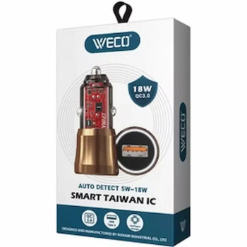 شارژر فندکی WECO 24 18W