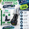 شارژر فندکی ۳ پورت USB مدل Power Fast Charge 3.0 – 35W
